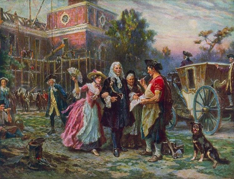 Jean Leon Gerome Ferris Building the Cradle of Liberty Germany oil painting art